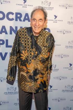 Albert Louis Albie Sachs suedafrikanischer Jurist, zu Gast bei der Cinema For Peace Gala 2026 im Hotel Adlon Kempinski am 16.02.2026 in Berlin Berlin Deutschland