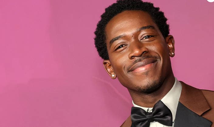 Red carpet for the 8th American Black Film Festival Honors at the SLS Hotel, a Luxury collection hotel Featuring: Damson Idris Where: Los Angeles, California, United States When: 16 Feb 2026 Credit: Faye s Vision Cover Images EDITORIAL USE ONLY. NOT FOR USE BY NEWSPAPERS BASED IN THE UK. Copyright: xx coverimg55478011