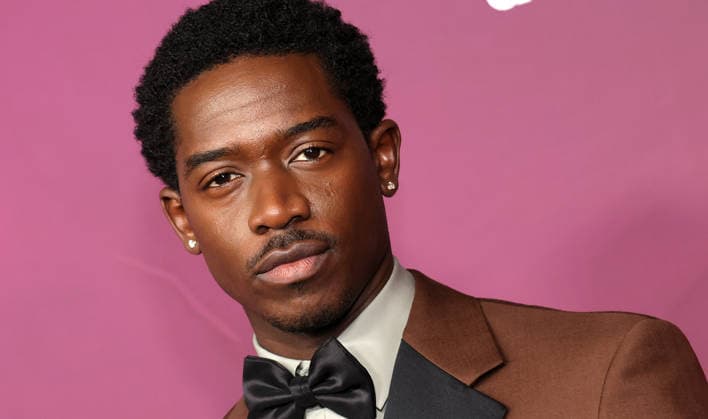 Red carpet for the 8th American Black Film Festival Honors at the SLS Hotel, a Luxury collection hotel Featuring: Damson Idris Where: Los Angeles, California, United States When: 16 Feb 2026 Credit: Faye s Vision Cover Images EDITORIAL USE ONLY. NOT FOR USE BY NEWSPAPERS BASED IN THE UK. Copyright: xx coverimg55478009
