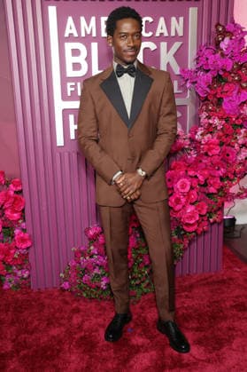 Red carpet for the 8th American Black Film Festival Honors at the SLS Hotel, a Luxury collection hotel Featuring: Damson Idris Where: Los Angeles, California, United States When: 16 Feb 2026 Credit: Faye s Vision Cover Images EDITORIAL USE ONLY. NOT FOR USE BY NEWSPAPERS BASED IN THE UK. Copyright: xx coverimg55478004