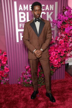 Red carpet for the 8th American Black Film Festival Honors at the SLS Hotel, a Luxury collection hotel Featuring: Damson Idris Where: Los Angeles, California, United States When: 16 Feb 2026 Credit: Faye s Vision Cover Images EDITORIAL USE ONLY. NOT FOR USE BY NEWSPAPERS BASED IN THE UK. Copyright: xx coverimg55478005
