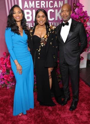 Red carpet for the 8th American Black Film Festival Honors at the SLS Hotel, a Luxury collection hotel Featuring: Nicole Friday, Angela Bassett, Jeff Friday Where: Los Angeles, California, United States When: 16 Feb 2026 Credit: Faye s Vision Cover Images EDITORIAL USE ONLY. NOT FOR USE BY NEWSPAPERS BASED IN THE UK. Copyright: xx coverimg55477957