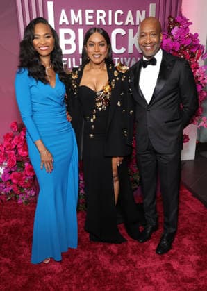 Red carpet for the 8th American Black Film Festival Honors at the SLS Hotel, a Luxury collection hotel Featuring: Nicole Friday, Angela Bassett, Jeff Friday Where: Los Angeles, California, United States When: 16 Feb 2026 Credit: Faye s Vision Cover Images EDITORIAL USE ONLY. NOT FOR USE BY NEWSPAPERS BASED IN THE UK. Copyright: xx coverimg55477958