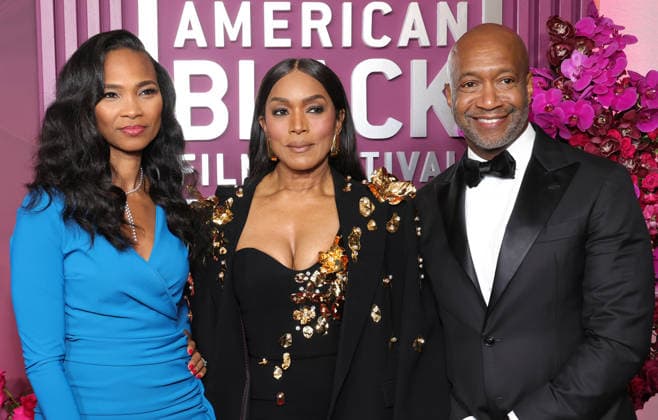 Red carpet for the 8th American Black Film Festival Honors at the SLS Hotel, a Luxury collection hotel Featuring: Nicole Friday, Angela Bassett, Jeff Friday Where: Los Angeles, California, United States When: 16 Feb 2026 Credit: Faye s Vision Cover Images EDITORIAL USE ONLY. NOT FOR USE BY NEWSPAPERS BASED IN THE UK. Copyright: xx coverimg55477960