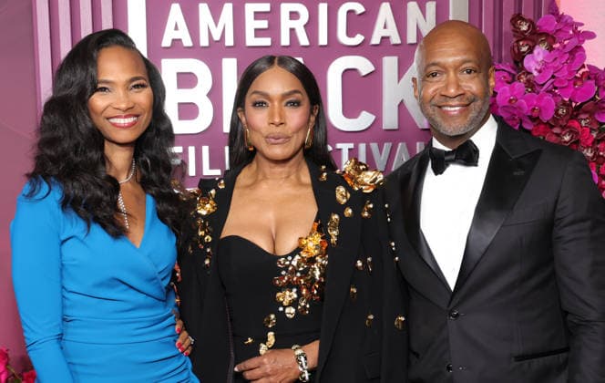 Red carpet for the 8th American Black Film Festival Honors at the SLS Hotel, a Luxury collection hotel Featuring: Nicole Friday, Angela Bassett, Jeff Friday Where: Los Angeles, California, United States When: 16 Feb 2026 Credit: Faye s Vision Cover Images EDITORIAL USE ONLY. NOT FOR USE BY NEWSPAPERS BASED IN THE UK. Copyright: xx coverimg55477962