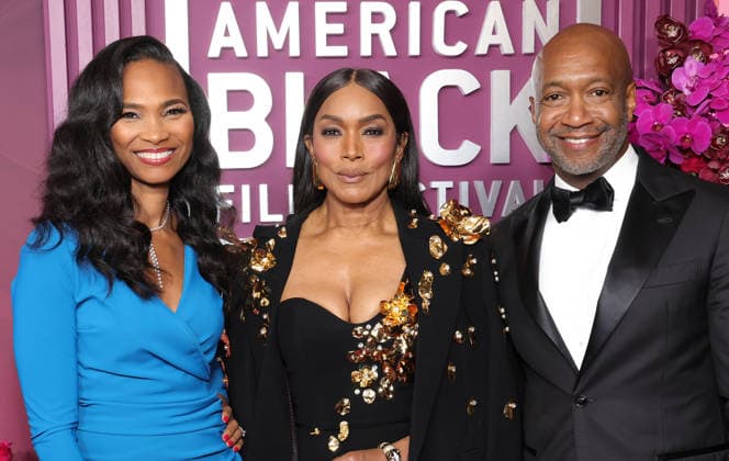 Red carpet for the 8th American Black Film Festival Honors at the SLS Hotel, a Luxury collection hotel Featuring: Nicole Friday, Angela Bassett, Jeff Friday Where: Los Angeles, California, United States When: 16 Feb 2026 Credit: Faye s Vision Cover Images EDITORIAL USE ONLY. NOT FOR USE BY NEWSPAPERS BASED IN THE UK. Copyright: xx coverimg55477963