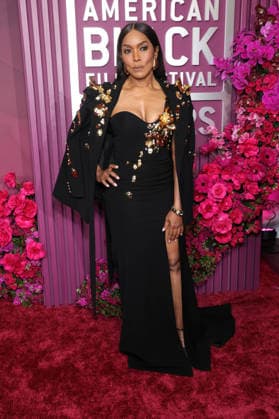 Red carpet for the 8th American Black Film Festival Honors at the SLS Hotel, a Luxury collection hotel Featuring: Angela Bassett Where: Los Angeles, California, United States When: 16 Feb 2026 Credit: Faye s Vision Cover Images EDITORIAL USE ONLY. NOT FOR USE BY NEWSPAPERS BASED IN THE UK. Copyright: xx coverimg55477966