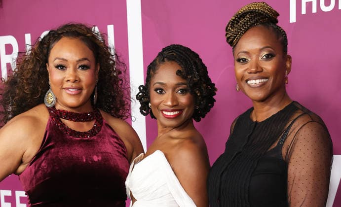 Red carpet for the 8th American Black Film Festival Honors at the SLS Hotel, a Luxury collection hotel Featuring: Vivica A. Fox, Aleshea Harris, Erika Alexander Where: Los Angeles, California, United States When: 16 Feb 2026 Credit: Faye s Vision Cover Images EDITORIAL USE ONLY. NOT FOR USE BY NEWSPAPERS BASED IN THE UK. Copyright: xx coverimg55477873