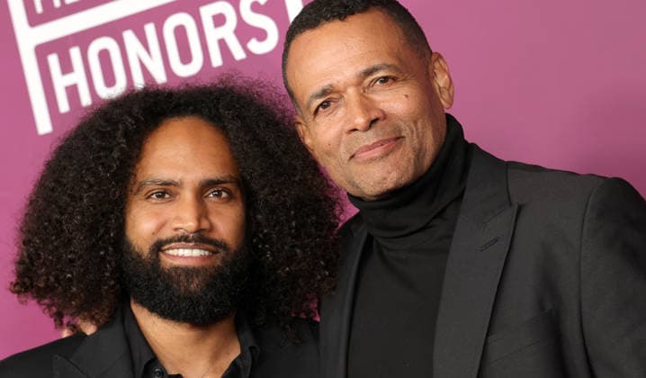 Red carpet for the 8th American Black Film Festival Honors at the SLS Hotel, a Luxury collection hotel Featuring: Makaylo Van Peebles, Mario Van Peebles Where: Los Angeles, California, United States When: 16 Feb 2026 Credit: Faye s Vision Cover Images EDITORIAL USE ONLY. NOT FOR USE BY NEWSPAPERS BASED IN THE UK. Copyright: xx coverimg55477825