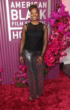 Red carpet for the 8th American Black Film Festival Honors at the SLS Hotel, a Luxury collection hotel Featuring: Erika Alexander Where: Los Angeles, California, United States When: 16 Feb 2026 Credit: Faye s Vision Cover Images EDITORIAL USE ONLY. NOT FOR USE BY NEWSPAPERS BASED IN THE UK. Copyright: xx coverimg55477863