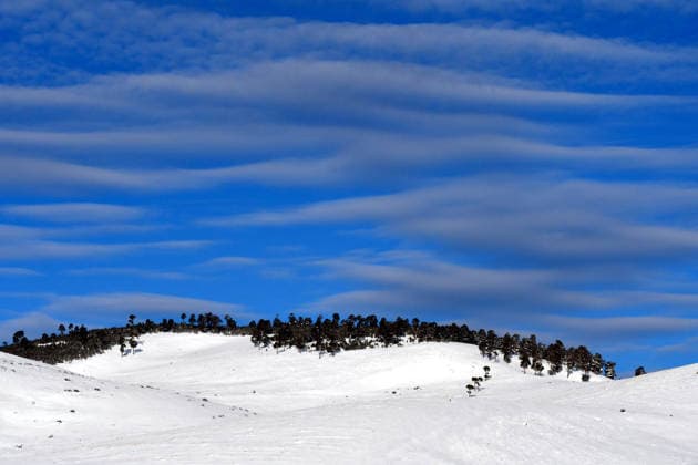 Creative Highlights World Sculpted clouds over Sarikamis in Kars KARS, TURKIYE - FEBRUARY 17: Clouds forming striking and unusual shapes drift across the sky over the Sarikamis district of Kars, Turkiye, creating a dramatic winter atmosphere above the snow-covered landscape, on February 17, 2026. Huseyin Demirci Anadolu Kars Turkey. Editorial use only. Please get in touch for any other usage.  Copyright: x2026xAnadoluxHuseyinxDemircix