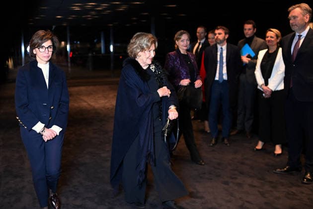 Queen Sonja Of Norway Attends Oslo Philharmonic Concert - Paris Patron of the Oslo Philharmonic, Queen Sonja of Norway attends the orchestra’s performance at the Philharmonie de Paris in Paris, France, on January 20, 2026, where she is welcomed by French Minister of Culture Rachida Dati and Philharmonie de Paris CEO Olivier Mantei. Photo by Franck Castel ABACAPRESS.COM Paris France  Copyright: xCastelxFranck ABACAx