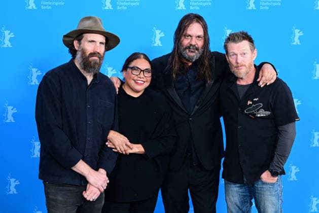 Tom Wright, Deborah Mailman, Warwick Thornton and Erroll Shand pose at the Wolfram photocall during the 76th Berlinale International Film Festival Berlin at Grand Hyatt Hotel on February 17, 2026 in Berlin, Germany Romain Doucelin Bestimage  Copyright: xRomainxDoucelinx xBestimagexRomainxDoucelinx xBestimagex