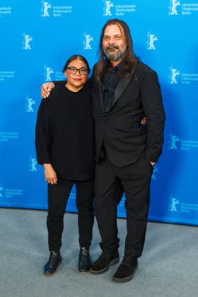 Photocall for Wolfram , Grand Hyatt Berlin, Berlin, Germany Deborah Mailman and Warwick Thornton poses at the Photocall for Wolfram during Berlinale (Berlin Film Festival) at Grand Hyatt Berlin, Berlin, , Germany on 17 February 2026., Credit:Julie Edwards Avalon  Copyright: xJuliexEdwardsx xAvalonx 1075852502