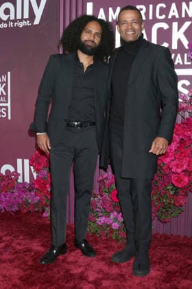 February 17, 2026, Los Angeles, California, USA: LOS ANGELES - FEB 16: Makaylo Van Peebles, Mario Van Peebles at the 8th American Black Film Festival Honors at the SLS Hotel on February 16, 2026 in Los Angeles, CA Los Angeles USA - ZUMAb170 20260217_aap_b170_133 Copyright: xKayxBlakex