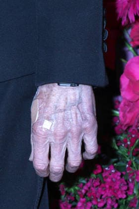 February 17, 2026, Los Angeles, Ca, USA: LOS ANGELES - FEB 16: Jerry Bruckheimer hand bandage detauk at the 8th American Black Film Festival Honors at the SLS Hotel on February 16, 2026 in Los Angeles, CA Los Angeles USA  - ZUMAnc22 20260217_zaa_nc22_165 Copyright: xKathyxHutchinsx