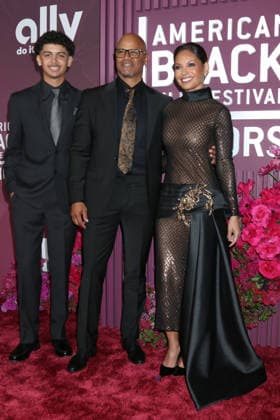 February 17, 2026, Los Angeles, Ca, USA: LOS ANGELES - FEB 16: Dre Terrell Whitfield, Dondre Whitfield, Salli Richardson-Whitfield at the 8th American Black Film Festival Honors at the SLS Hotel on February 16, 2026 in Los Angeles, CA Los Angeles USA - ZUMAnc22 20260217_zaa_nc22_035 Copyright: xKathyxHutchinsx