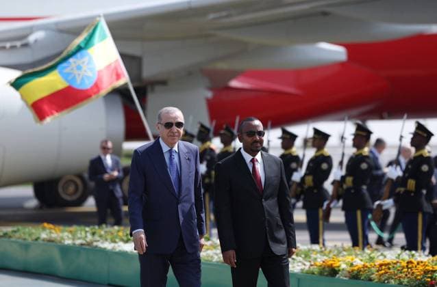 Turkish President Recep Tayyip Erdo?an arrives in the Ethiopian capital, Addis Ababa, Turkish President Recep Tayyip Erdo?an arrives in the Ethiopian capital, Addis Ababa, for an official visit. February 17, 2026. Photo by Turkish presidency apaimages Istanbul Istanbul Turkey 170226_Ethiopia_TPO_00(2) Copyright: xapaimagesxTurkishxpresidencyx xapaimagesx