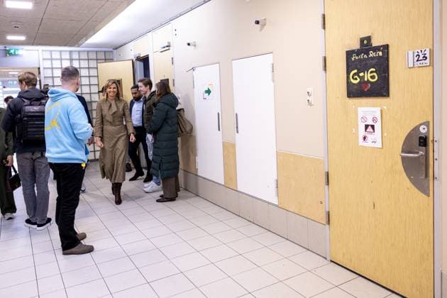 Amsterdam, The Netherlands, 2026-02-17 13:57:02 AMSTERDAM, February 17, 2026, homeless shelter. Queen Maxima visits a homeless shelter in Amsterdam. The visit focuses on support for homeless EU citizens and collaboration between healthcare and supply chain partners. PHOTO: NLBeeld POOL Nieboer Credit: NL Beeld Patrick van Emst  Copyright: xx x