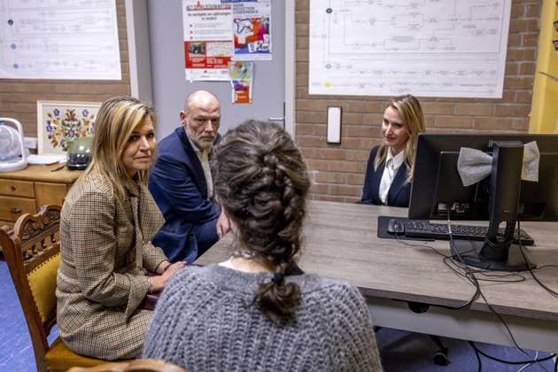 Queen Maxima Visits Homeless Shelter In Amsterdam - Netherlands Queen Máxima visits a homeless shelter in Amsterdam. The visit focuses on support for homeless EU citizens and collaboration between healthcare and supply chain partners. Amsterdam, The Netherlands, on February 17, 2026. Photo by Bruno Press Pool ABACAPRESS.COM Amsterdam Netherlands  Copyright: xBrunoxPress ABACAx