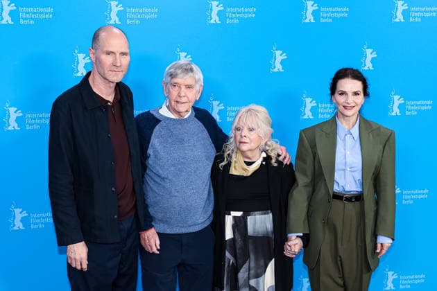Berlin Berlinale, 76. internationale Filmfestspiele Berlin 2026 Photo Call QUEEN AT SEA Lance Hammer (Regisseur, Drehbuchautor, Produzent Director, Screenwriter, Producer) Tom Courtenay (Schauspieler Actor) Anna Calder-Marshall (Schauspielerin Actor) Juliette Binoche (Schauspielerin Actor) Berlinale, 76. internationale Filmfestspiele Berlin 2026, 17.02.2026 Copyright: xEibner-Pressefoto RogerxBuerkex EP_RBE