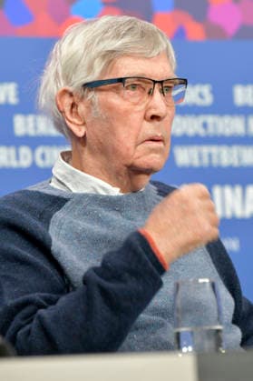 Tom Courtenay bei der Pressekonferenz zum Kinofilm Queen at Sea auf der Berlinale 2026 76. Internationale Filmfestspiele Berlin im Hotel Grand Hyatt. Berlin, 17.02.2026