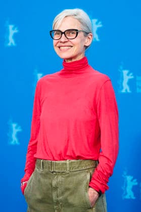 Angela Schanelec beim Photocall zum Kinofilm Meine Frau weint My Wife Cries auf der Berlinale 2026 76. Internationale Filmfestspiele Berlin im Hotel Grand Hyatt. Berlin, 17.02.2026