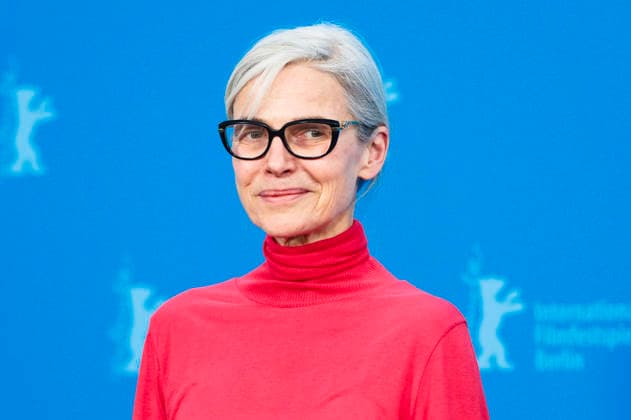 Angela Schanelec beim Photocall zum Kinofilm Meine Frau weint My Wife Cries auf der Berlinale 2026 76. Internationale Filmfestspiele Berlin im Hotel Grand Hyatt. Berlin, 17.02.2026