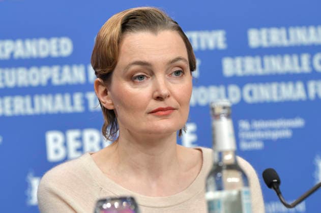 Birte Schnöink bei der Pressekonferenz zum Kinofilm Meine Frau weint My Wife Cries auf der Berlinale 2026 76. Internationale Filmfestspiele Berlin im Hotel Grand Hyatt. Berlin, 17.02.2026