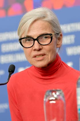Angela Schanelec bei der Pressekonferenz zum Kinofilm Meine Frau weint My Wife Cries auf der Berlinale 2026 76. Internationale Filmfestspiele Berlin im Hotel Grand Hyatt. Berlin, 17.02.2026