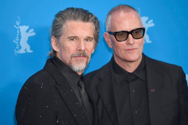 Ethan Hawke und Padraic McKinley beim Photocall zum Kinofilm The Weight auf der Berlinale 2026 76. Internationale Filmfestspiele Berlin im Hotel Grand Hyatt. Berlin, 17.02.2026