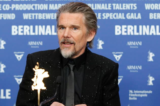 Ethan Hawke bei der Pressekonferenz zum Kinofilm The Weight auf der Berlinale 2026 76. Internationale Filmfestspiele Berlin im Hotel Grand Hyatt. Berlin, 17.02.2026