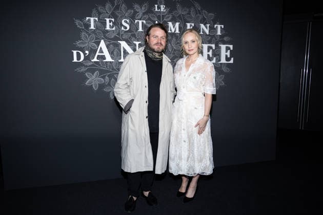 Brady Corbet, Mona Fastvold at the premiere of the film The Testament of Ann Lee at the Max Linder cinema in Paris, on February 17, 2026 Cyril Moreau Bestimage Premiere of the film The Testament of Ann Lee at the Max Linder cinema in Paris, on February 17, 2026 Paris France  Copyright: xCYRILxMOREAUx xBESTIMAGExCYRILxMOREAUx xBESTIMAGEx