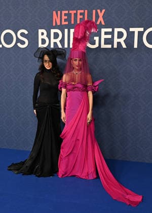 Famous faces attend the Bridgertons masked ball María Escoté and Iera Paperlight during the Bridgertons masked ball, February 17, 2026, in Madrid Spain THE BRIDGERTONS MASK BALL NETFLIX FAMOSOSOS José Madrid Madrid Madrid Espana  Copyright: xJosÃ xOlivax 7301714
