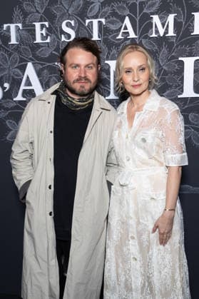 Le Testament D Ann Lee Paris Film Premiere NB Brady Corbet, Mona Fastvold attends Le Testament D Ann Lee Paris Film Premiere at Max Linder on February 17, 2026 in Paris, France. Photo by Nasser Berzane ABACAPRESS.COM Paris France  Copyright: xBerzanexNasser ABACAx