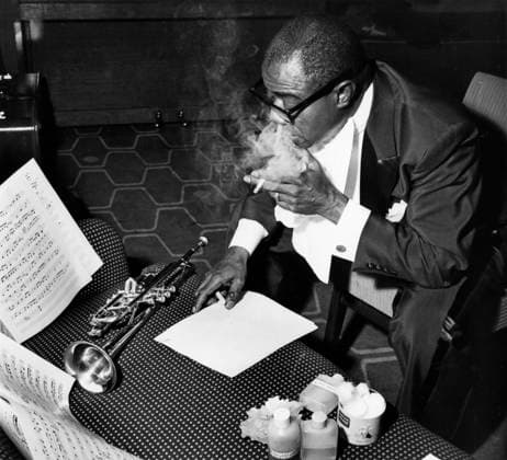RECORD DATE NOT STATED Louis Armstrong circa 1960s ** I.V.M. EDITORIAL USE ONLY  Copyright: x