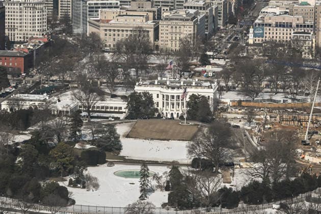 February 10, 2026, Washington, Dc, USA: 2 11 26 NW Washington DC..Construction continues on the new ballroom at the White House. Washington USA  - ZUMAb189 20260210_znp_b189_007 Copyright: xChristyxBowex