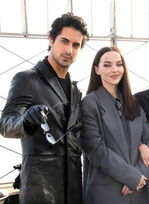 NEW YORK, NY- FEBRUARY 17: Avan Jogia and Dove Cameron pictured as the cast of Prime Video™s 56 Days celebrates it™s premiere during a visit to The Empire State Building on February 17, 2026 in New York City. Copyright: xMediaPunchx