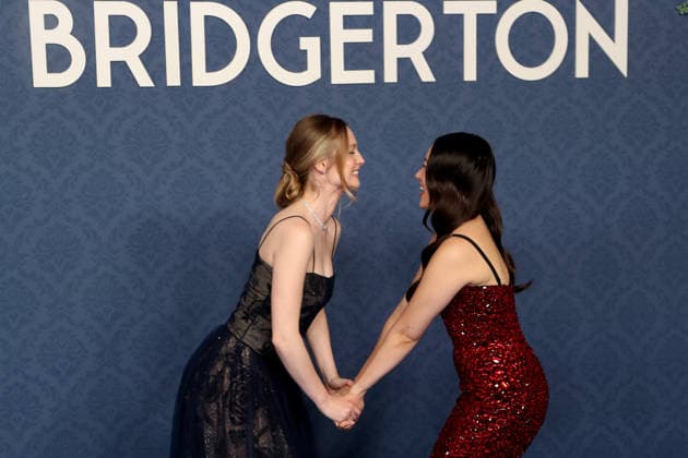 February 17, 2026, Madrid, Madrid, Spain: South Korean-Australian actress YERIN HA (R) and British actress CLAUDIA JESSIE (L) pose together during the official photocall for the Bridgerton Masquerade Ball at the historic Casino de Madrid on Tuesday, February 17, 2026. This prestigious event celebrates the premiere of Season 4 of the global Netflix and Shondaland series. YERIN HA makes her highly anticipated debut this season as Sophie Baek, the mysterious Lady in Silver and central love interest of the new chapter. She is joined by CLAUDIA JESSIE, who returns as the fan-favorite and intellectually sharp Eloise Bridgerton. The gathering at this iconic Spanish venue highlights the international success of the franchise, showcasing the - ZUMAo127 20260217_zep_o127_017 Copyright: xHugoxOrtunox