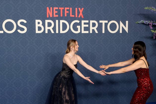 February 17, 2026, Madrid, Madrid, Spain: South Korean-Australian actress YERIN HA (R) and British actress CLAUDIA JESSIE (L) pose together during the official photocall for the Bridgerton Masquerade Ball at the historic Casino de Madrid on Tuesday, February 17, 2026. This prestigious event celebrates the premiere of Season 4 of the global Netflix and Shondaland series. YERIN HA makes her highly anticipated debut this season as Sophie Baek, the mysterious Lady in Silver and central love interest of the new chapter. She is joined by CLAUDIA JESSIE, who returns as the fan-favorite and intellectually sharp Eloise Bridgerton. The gathering at this iconic Spanish venue highlights the international success of the franchise, showcasing the - ZUMAo127 20260217_zep_o127_020 Copyright: xHugoxOrtunox