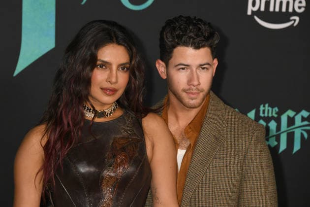 HOLLYWOOD, CA - FEBRUARY 17: Priyanka Chopra Jonas and Nick Jonas at the world premiere of The Bluff on February 17, 2026 at the TCL Chinese Theater in Hollywood, California, Copyright: xJeffreyxMayerx