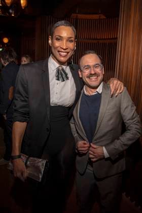 Annabelle Mandeng mit Begleitung zu Gast in der Traumfabrik Babelsberg und Kreisfilm Party in der Fotografiska Berlin bei der Berlinale 76. Internationale Filmfestspiele am 17.02.2026 in Berlin Berlin Deutschland