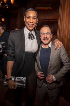Annabelle Mandeng mit Begleitung zu Gast in der Traumfabrik Babelsberg und Kreisfilm Party in der Fotografiska Berlin bei der Berlinale 76. Internationale Filmfestspiele am 17.02.2026 in Berlin Berlin Deutschland