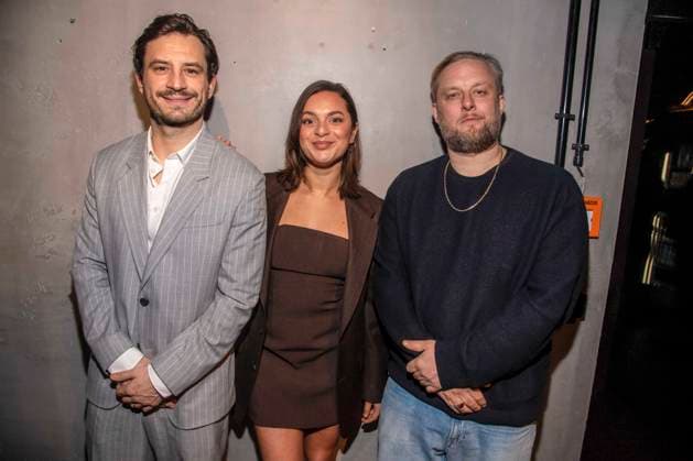 Jaime Krsto Ferkic, Taneshia Abt und Anton Fatoni Schneider zu Gast in der Traumfabrik Babelsberg und Kreisfilm Party in der Fotografiska Berlin bei der Berlinale 76. Internationale Filmfestspiele am 17.02.2026 in Berlin Berlin Deutschland
