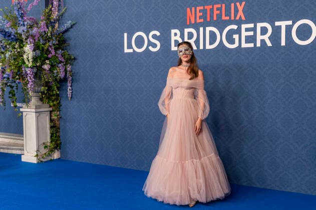 February 17, 2026, Madrid, Madrid, Spain: Fashion influencer MERI TURIEL (Maria Turiel Soler) attend Bridgerton Season 4 Masquerade Ball Photocall at Casino de Madrid on February 17, 2026 in Madrid, Spain. Madrid Spain  - ZUMAc312 20260217_zsp_c312_300 Copyright: xOscarxManuelxSanchezx