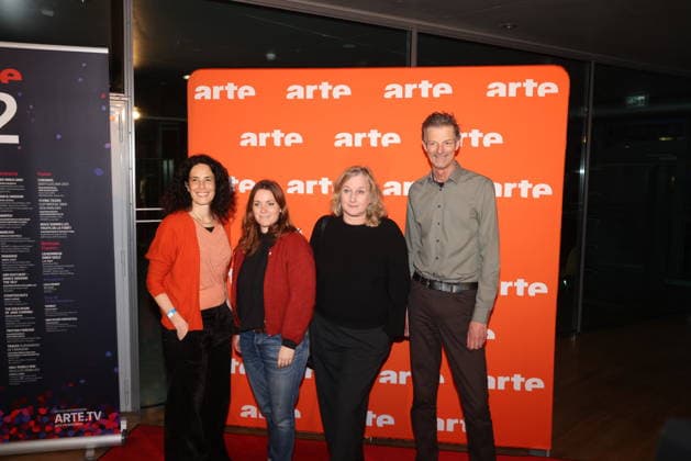 Olga Staszel (3.v.l.) mit Gästen beim ARTE Empfang im Rahmen der Berlinale 2026 in der Akademie der Künste am Pariser Platz. Berlin, 16.02.2026 Copyright: xRenexduxVinagex