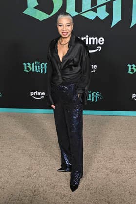 Antoinette Messam bei der Weltpremiere des Amazon Prime Video Films The Bluff im TCL Chinese Theatre. Los Angeles, 17.02.2026