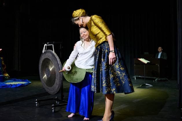 HENGELO, The Netherlands, 2026-02-18 13:02:42 HENGELO, February 18, 2026, KamaK Theater. Queen Maxima opens the new KamaK Theater in Hengelo. The professional company KamaK Theater works with actors with intellectual disabilities. With a team of directors, theater and music teachers, care workers, and a large number of volunteers, several productions are developed and staged annually. PHOTO: NLBeeld Patrick van Emst Credit: NL Beeld Patrick van Emst  Copyright: xx x