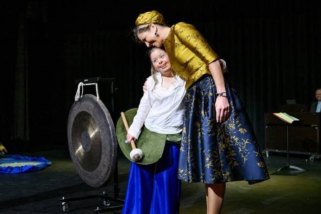 HENGELO, The Netherlands, 2026-02-18 13:02:43 HENGELO, February 18, 2026, KamaK Theater. Queen Maxima opens the new KamaK Theater in Hengelo. The professional company KamaK Theater works with actors with intellectual disabilities. With a team of directors, theater and music teachers, care workers, and a large number of volunteers, several productions are developed and staged annually. PHOTO: NLBeeld Patrick van Emst Credit: NL Beeld Patrick van Emst  Copyright: xx x