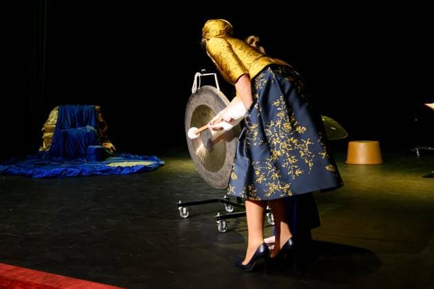 HENGELO, The Netherlands, 2026-02-18 13:03:18 HENGELO, February 18, 2026, KamaK Theater. Queen Maxima opens the new KamaK Theater in Hengelo. The professional company KamaK Theater works with actors with intellectual disabilities. With a team of directors, theater and music teachers, care workers, and a large number of volunteers, several productions are developed and staged annually. PHOTO: NLBeeld Patrick van Emst Credit: NL Beeld Patrick van Emst  Copyright: xx x